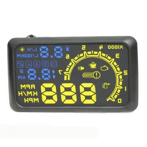 The fourth generation actisafety hud head-up display obd2 interface white&amp;yellow