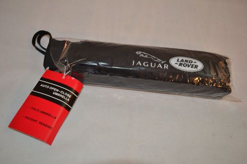 Jaguar cars / land rover small 11&#034; black umbrella pocket logo auto open close