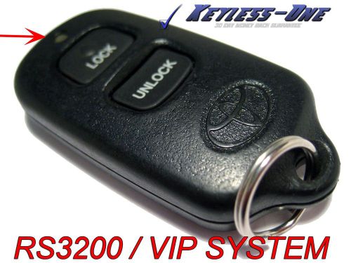 Toyota dealership port installed rs3200 vip keyless entry remote oem  red led