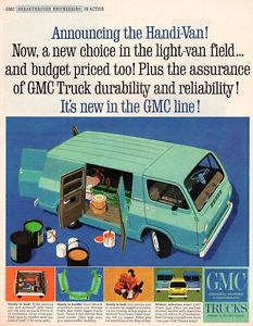 Vintage original 1964  gmc  handi-van  advertisement - 10 &#034; x 13 &#034;