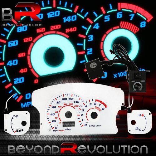 Buy Indiglo Reverse Glow Gauge Dash Face MPH W/ RPM For 20002004