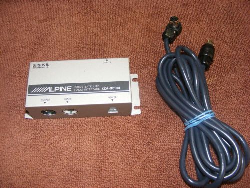 Alpine kca-sc100 sirius connect  satellite radio interface box module