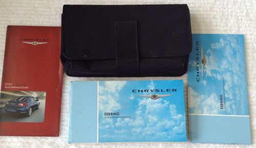 Chrysler sebring owner guide 2009 &amp; case