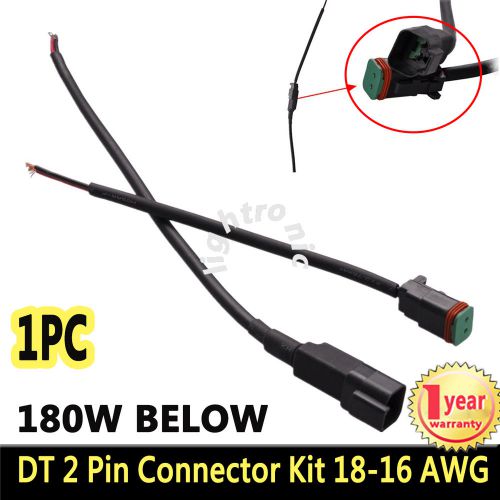 1 set deutsch dt 2 pin connector kit 18-16 ga nickel with wire connector adaptor