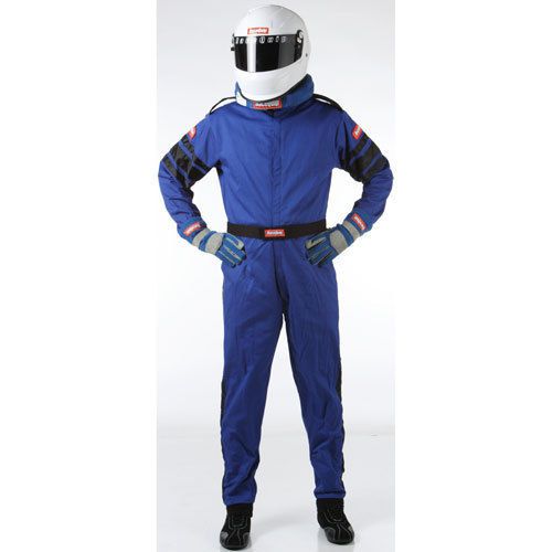 Racequip 110025 single layer driving suit sfi 3.2a/1 certified large one piece