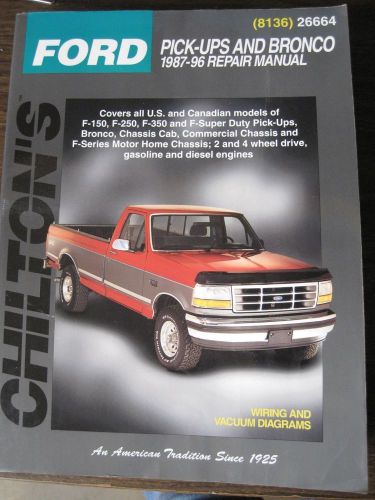 Ford pick-ups and bronco 1987-1996 repair manual