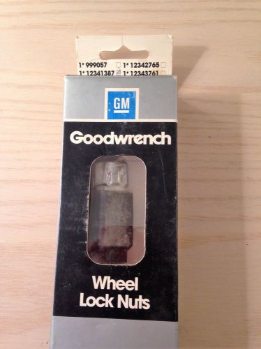 Gm goodwrench wheel lock nuts 1&#034; #12341387