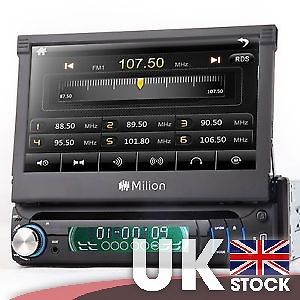 Universal ultra thin 7" touch screen 1 din car dvd mp3 media player usb sd slot