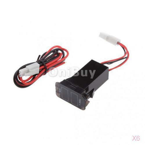 6x dual led voltmeter thermometer for toyota hilux tacoma 4runner land cruiser