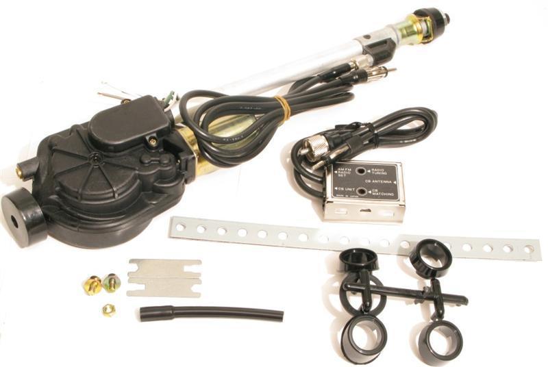 Power antenna am fm cb radio mast replacement conversion kit 