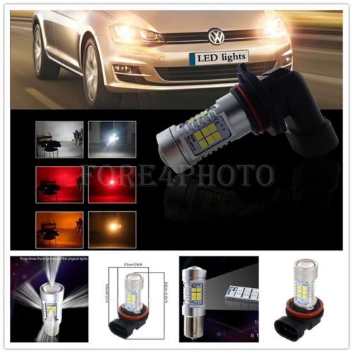 2pcs h8/h11 2835 smd white led fog driving light high power drl lights lamp bulb