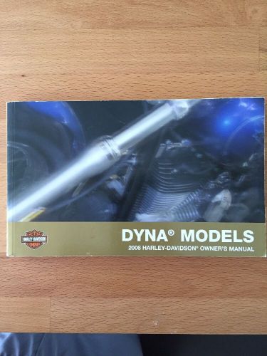 2006 harley davidson fxd dyna models owners manual 99467-06a