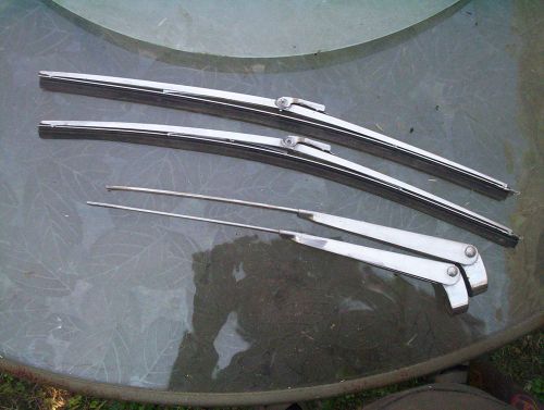 1959 chevy elcamino wiper arms blades 59 chevrolet belair impala biscayne el