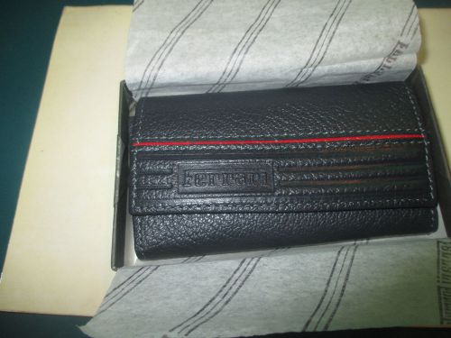 Ferrari black leather folding key case made by cartier ferrari formula bb512 new