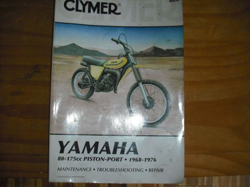 Clymer m410 yamaha repair manual 1968-1976 piston port dirt bikes