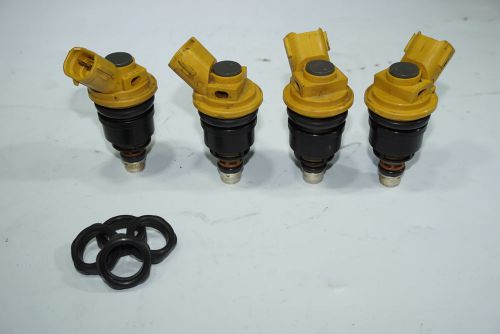 06 07 subaru impreza wrx sti sedan oem side feed fuel injector set japan yellow