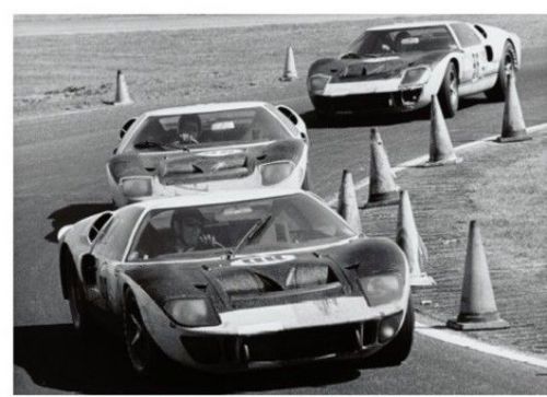 Ford gt40s 1966 daytona continental 24hrs poster new