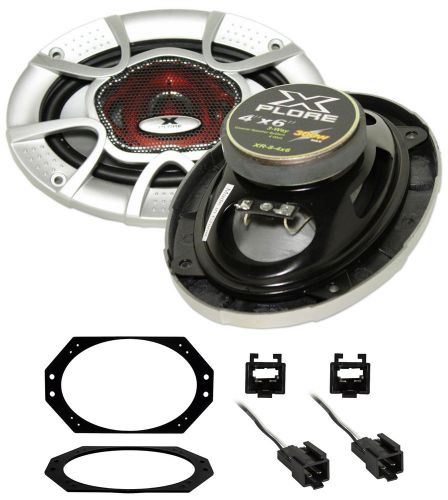 Jeep wrangler tj 97-02 xplore 300w 4 x 6&#034; front factory speaker replacement kit