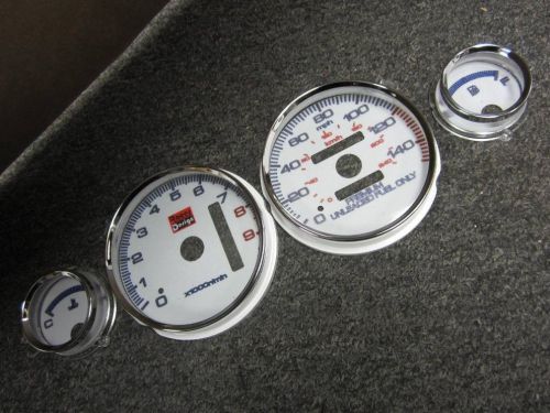 94-01 acura integra gs-r gsr 7 color automatic cluster led glow gauges 9k rpm