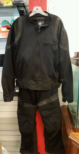 Mens marsee 2 piece set. motorcycle nylon riding pants &amp; jacket. *amazing*