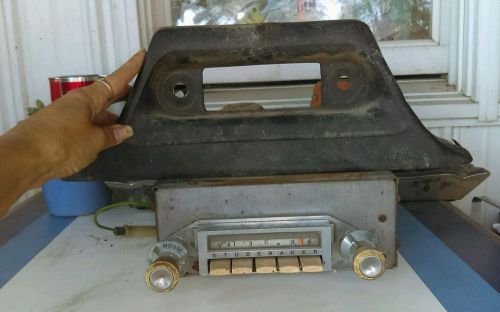 1962 studebaker delco radio model ac 3216 with black rubber cover