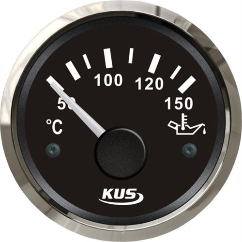 Kus boat oil temp gauge marine engine temperature gauge 50-150 °c steel bezel