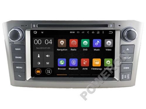 Android 5.1 car dvd for toyota avensis 2005-2007 stereo gps quad core 16gb flash