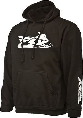 Fly racing snow casual men&#039;s primary hoodie black sled graphic hooded sweatshirt