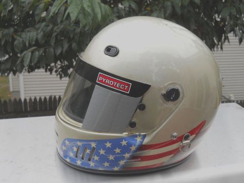 Pyrotect full face racing helmet usa flag sa2000 size medium in great shape