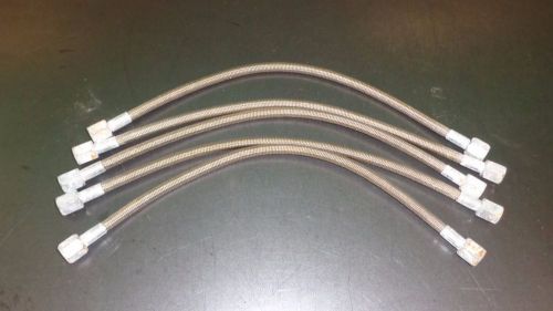 New lot of (5) allstar racing stainless steel braided -4an brake lines 48161 14"