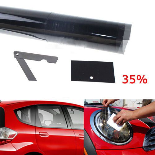Buy 20" x 10FT 35 VLT Black MEDIUM SHADE WINDOW TINT FILM ROLL 35 in HongKong, China, for US 9.99