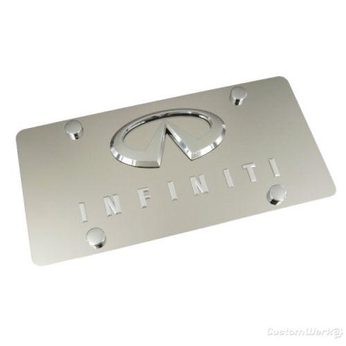 Infiniti  logo + name polish license plate fx g i m qx