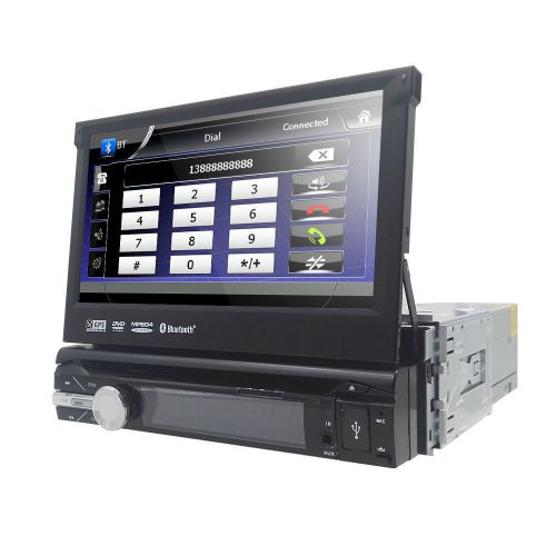 Buy Car Stereo DVD Player GPS Navigation Radio Single 1 DIN 7" BT