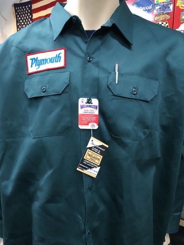 Vintage plymouth 70's - 80's mechanic shirt-  / concert- size xxl -20