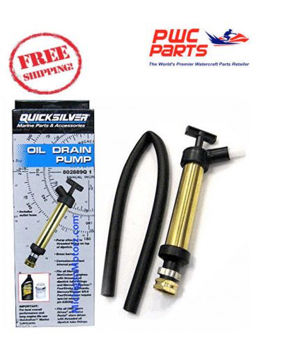 Quicksilver mercury oil drain crankcase pump mcm/mie engines thread dip 802889q1