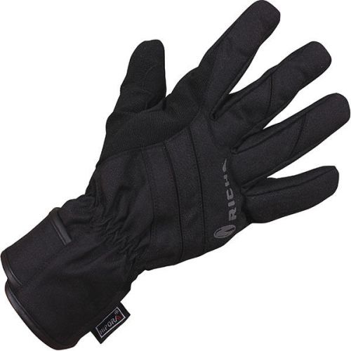 Richa dusk motorcycle summer glove black waterproof leather &amp; textile
