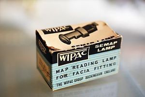 Rare vintage wipac map reading light for facia fitting for classic cars boxed