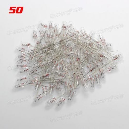 50) mini lamps bulbs speeometer instrument cluster grain of wheat 12v-14v 95ma