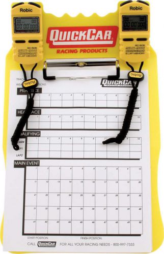 Quickcar racing products 51-053 clipboard timing system yellow