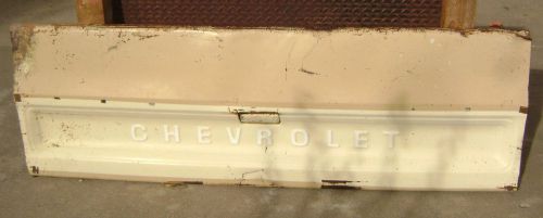 Old antique vintage chevrolet tailgate 1973 87 74 75 76 rat rod bench restore