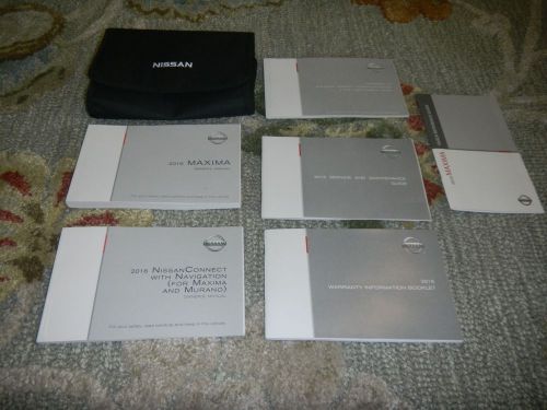 2016 nissan maxima with navigation owners maual set + free shipping