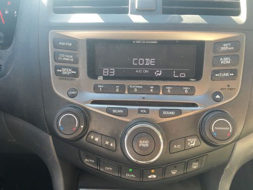 Honda accord radio