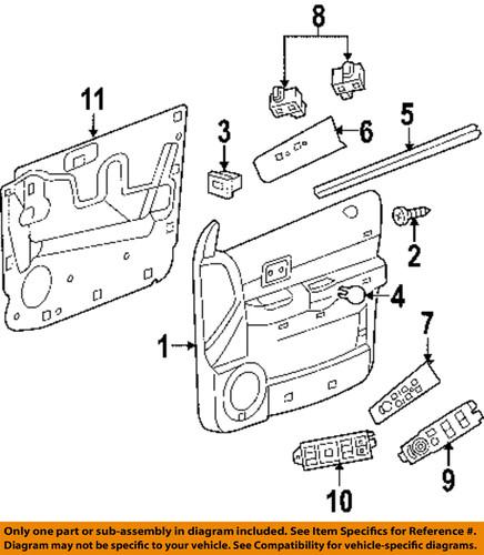 Mopar oem 56049431ad seats & tracks-seat switch