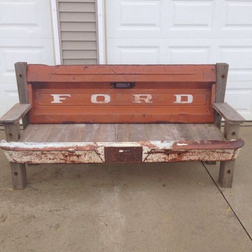 Vintage ford tailgate bench