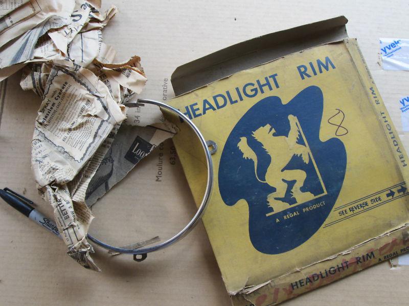 42-52 chry desota  dodge plymouth head light ring moulding trim nos