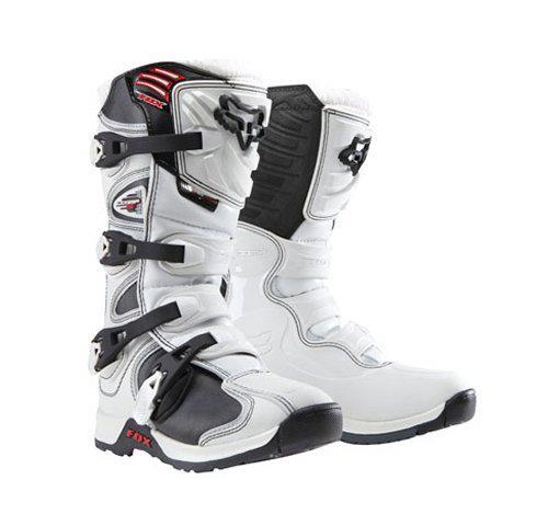 Fox racing youth comp 5 mx boots white us 8