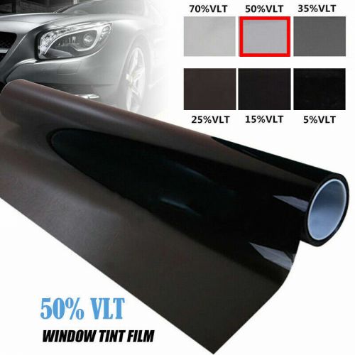VLT 50% 20" x 10FT Office Car Home Glass Uncut Window Roll Tint Film Black New, US $12.99, image 4