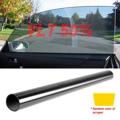VLT 50% 20" x 10FT Office Car Home Glass Uncut Window Roll Tint Film Black New, US $12.99, image 12
