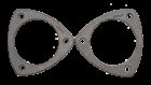 Sce gaskets    412032    collector gaskets 2pk 3 5in 3 bolt