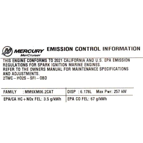 Mercruiser Boat Inboard Sterndrive Engine MM9XM06.2CAT | V8 6.2L 350HP, US $18,021.00, image 2